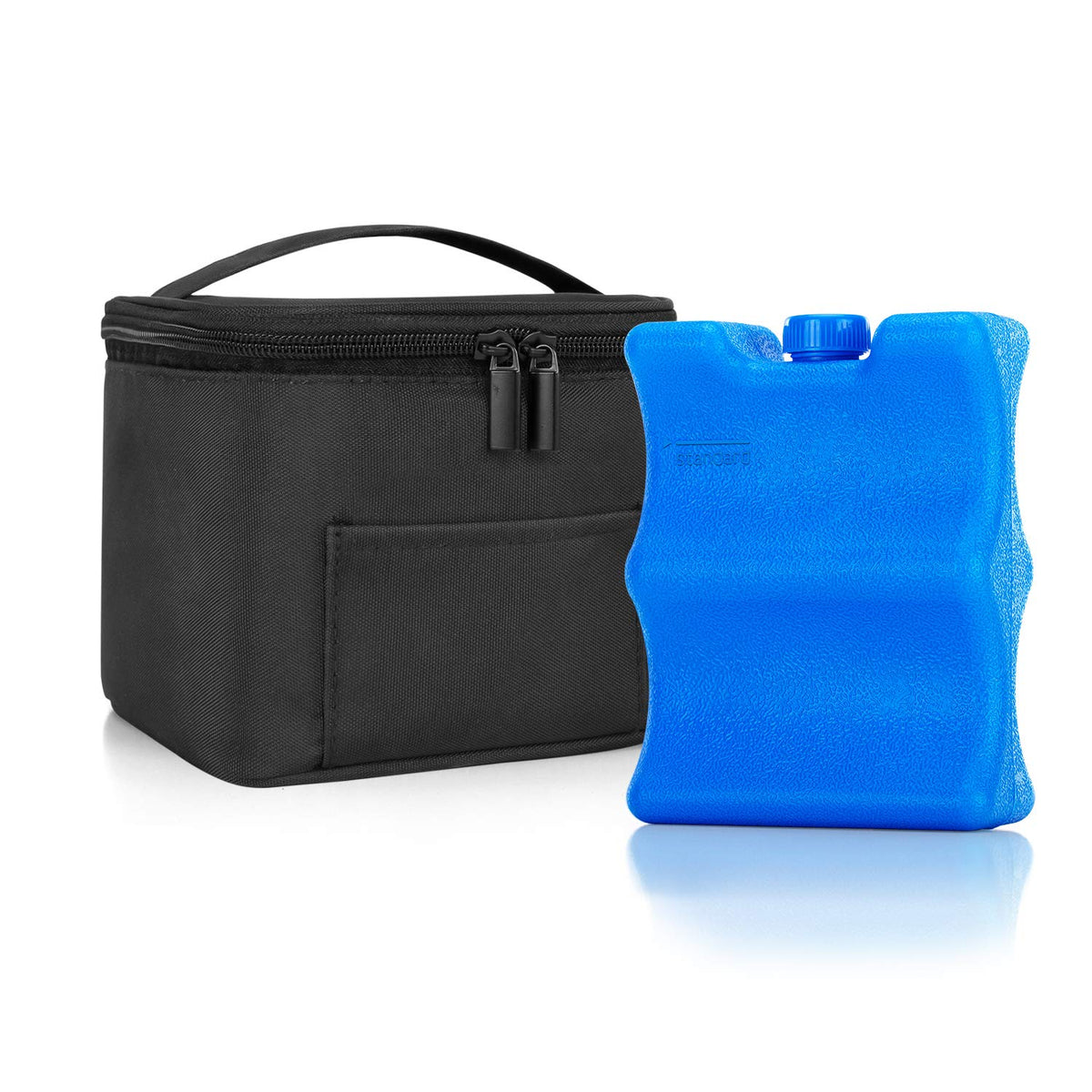 Insulated Breastmilk Cooler Travel Bag for Working Moms, Black