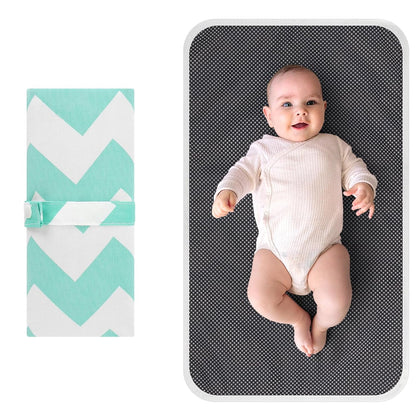Portable Diaper Changing Pad, Waterproof Foldable Baby Changing Mat for Travel, Baby Essentials Shower Registry Gifts