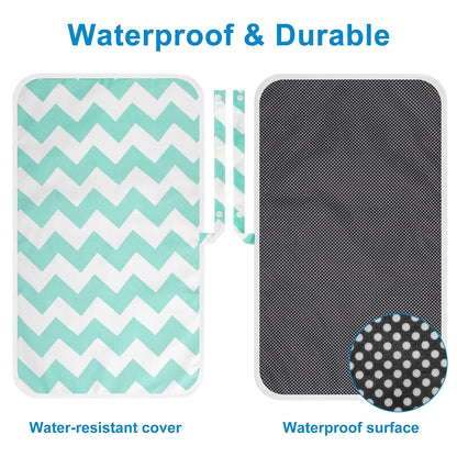 Portable Diaper Changing Pad, Waterproof Foldable Baby Changing Mat for Travel, Baby Essentials Shower Registry Gifts