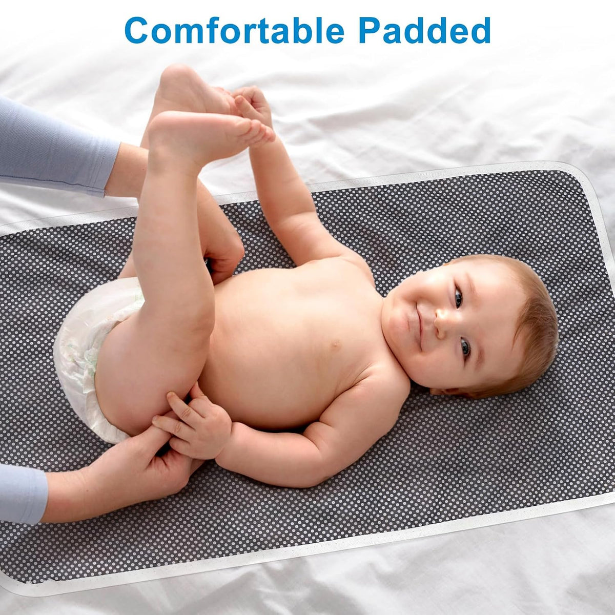 Portable Diaper Changing Pad, Waterproof Foldable Baby Changing Mat for Travel, Baby Essentials Shower Registry Gifts