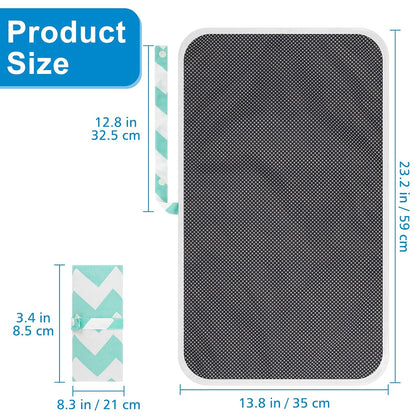 Portable Diaper Changing Pad, Waterproof Foldable Baby Changing Mat for Travel, Baby Essentials Shower Registry Gifts