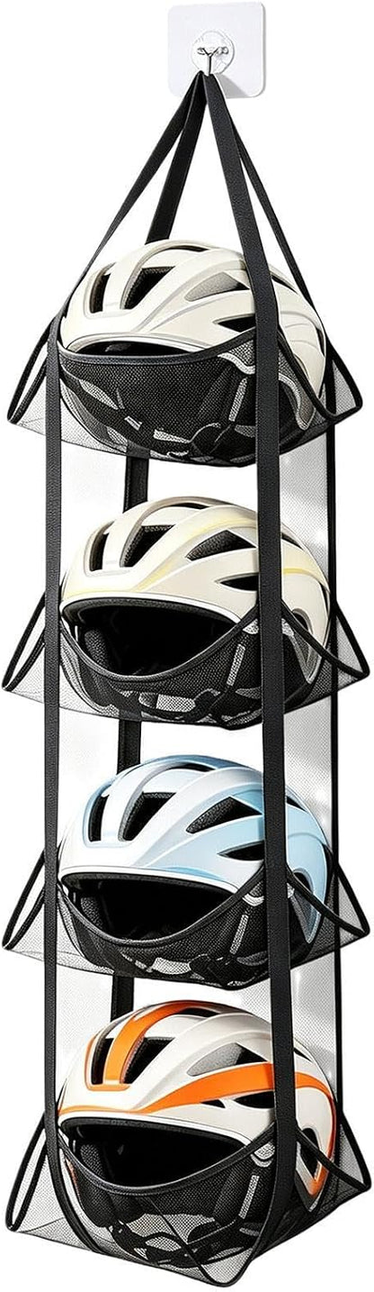 Behind The Door Storage Mesh Pockets Fabric Shelves with Hook