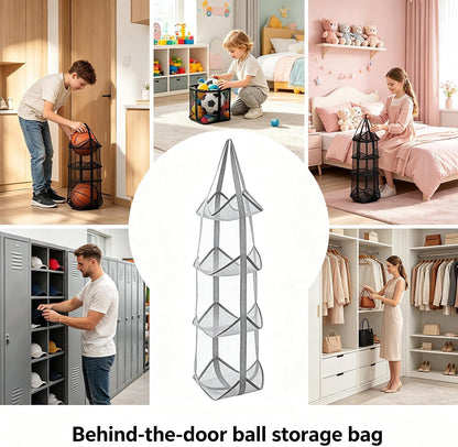 Behind The Door Storage Mesh Pockets Fabric Shelves with Hook