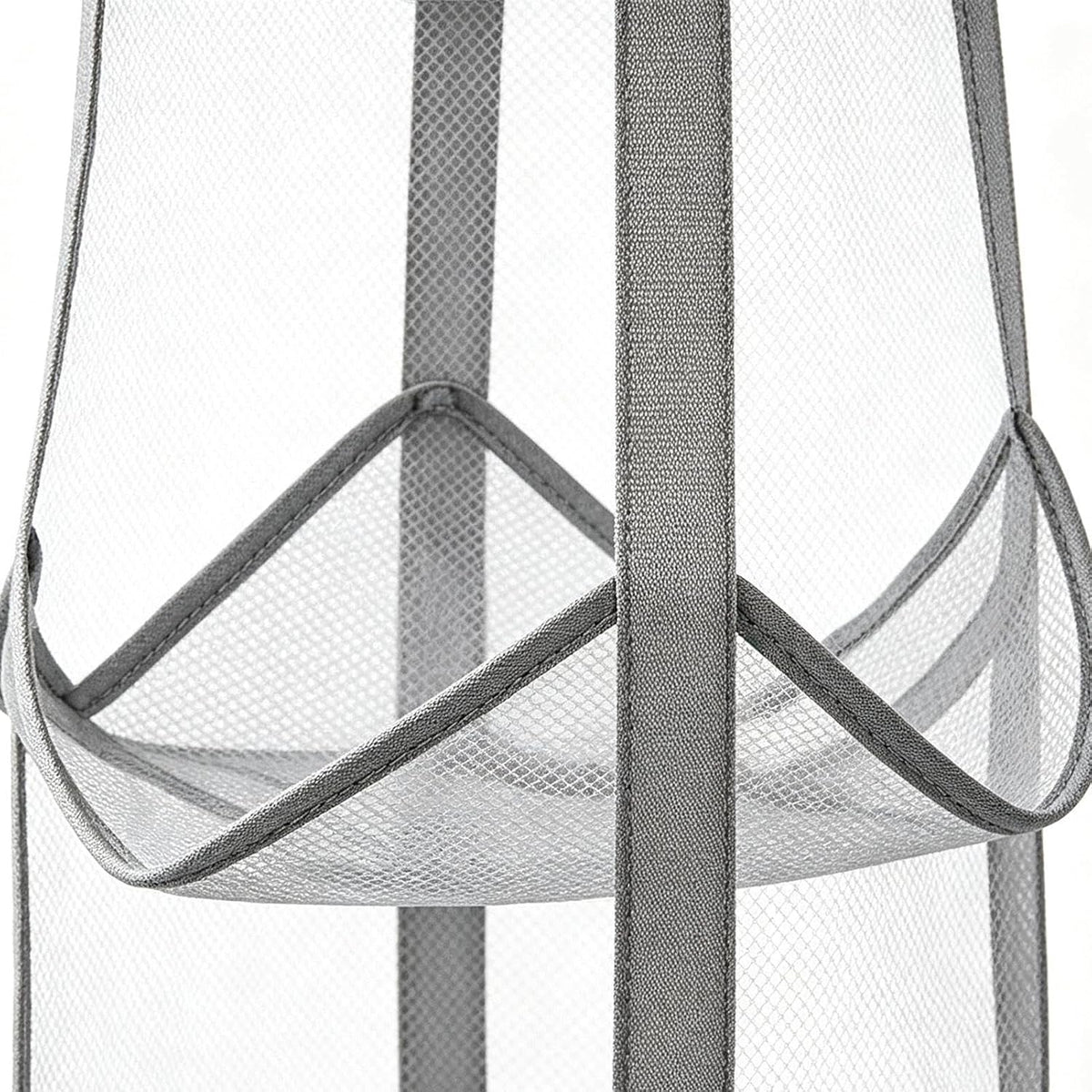 Behind The Door Storage Mesh Pockets Fabric Shelves with Hook