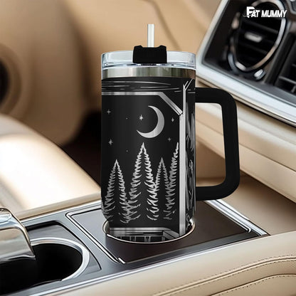 Funny Pickle 40oz Insulated Tumbler With Handle And Straw, Stainless Steel Travel Cup, Laser Pickle Lover Gift, I’m Kind Of A Big Dill Mothers day Gifts