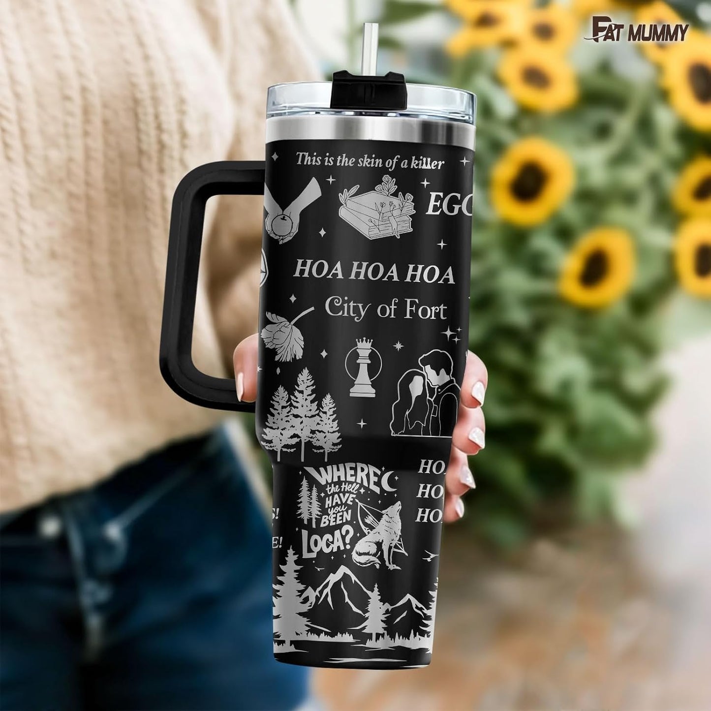 Funny Pickle 40oz Insulated Tumbler With Handle And Straw, Stainless Steel Travel Cup, Laser Pickle Lover Gift, I’m Kind Of A Big Dill Mothers day Gifts