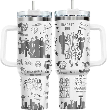 Funny Pickle 40oz Insulated Tumbler With Handle And Straw, Stainless Steel Travel Cup, Laser Pickle Lover Gift, I’m Kind Of A Big Dill Mothers day Gifts