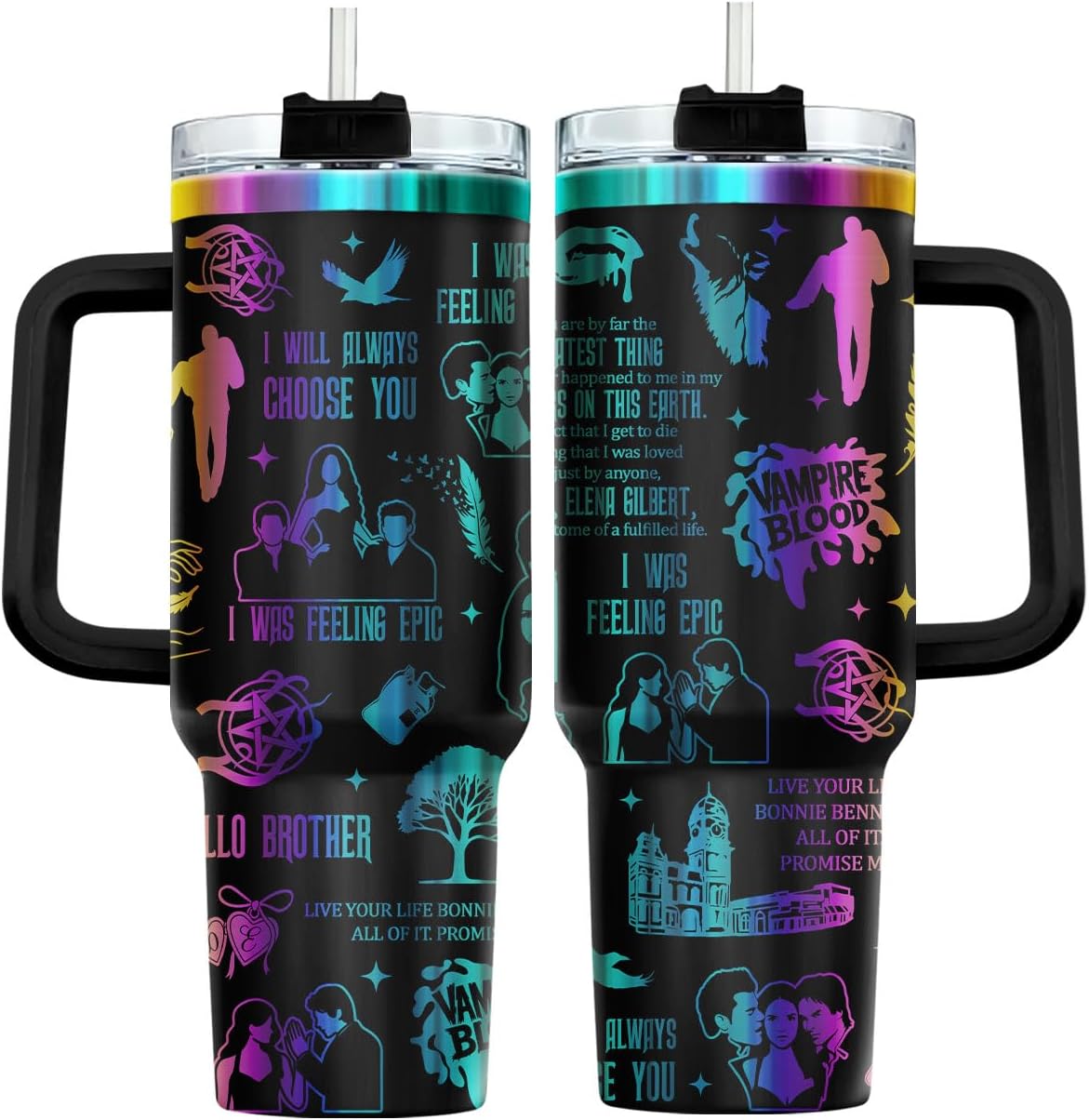 Funny Pickle 40oz Insulated Tumbler With Handle And Straw, Stainless Steel Travel Cup, Laser Pickle Lover Gift, I’m Kind Of A Big Dill Mothers day Gifts