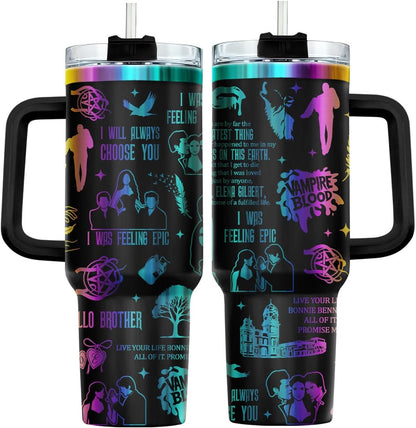 Funny Pickle 40oz Insulated Tumbler With Handle And Straw, Stainless Steel Travel Cup, Laser Pickle Lover Gift, I’m Kind Of A Big Dill Mothers day Gifts