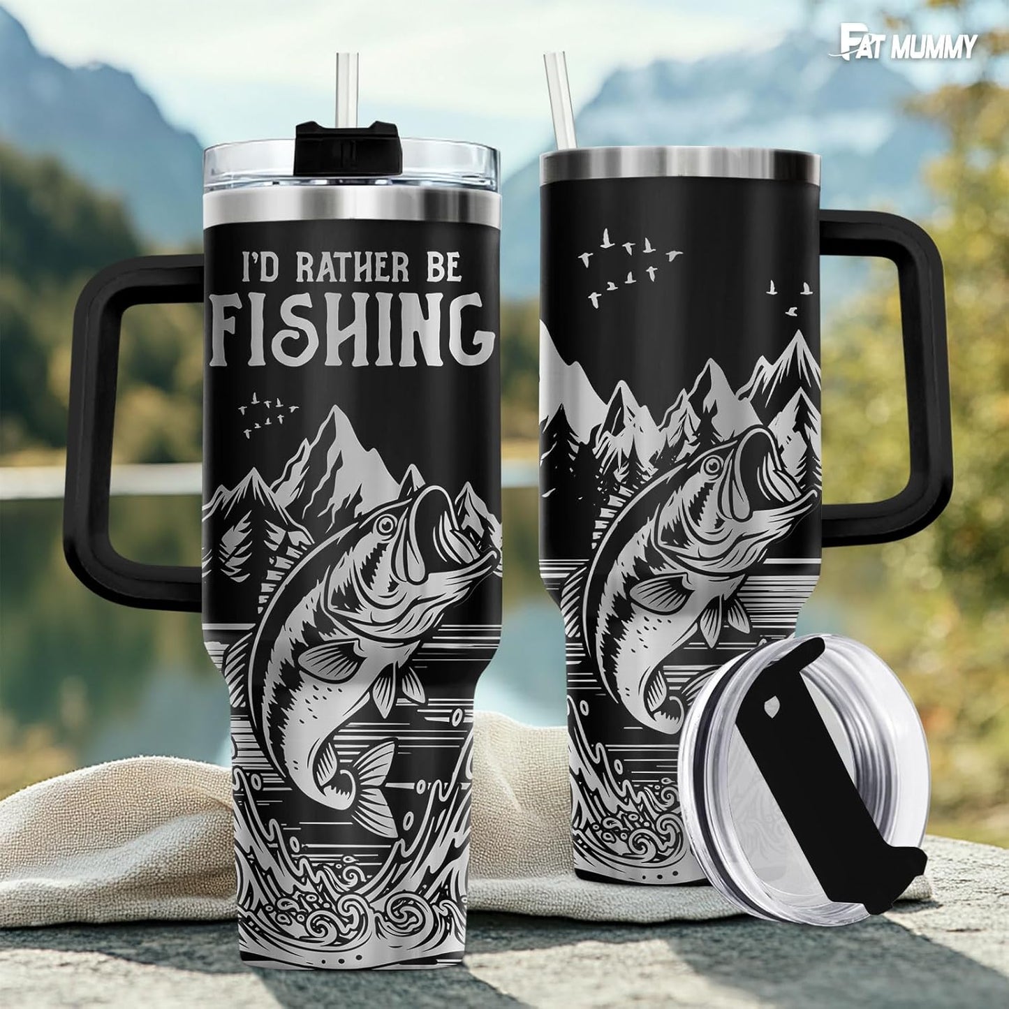 Funny Pickle 40oz Insulated Tumbler With Handle And Straw, Stainless Steel Travel Cup, Laser Pickle Lover Gift, I’m Kind Of A Big Dill Mothers day Gifts