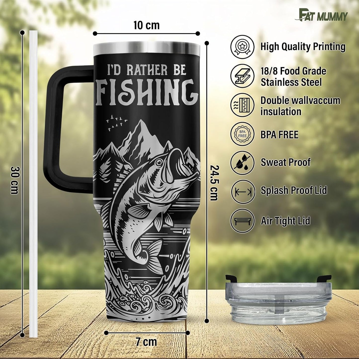 Funny Pickle 40oz Insulated Tumbler With Handle And Straw, Stainless Steel Travel Cup, Laser Pickle Lover Gift, I’m Kind Of A Big Dill Mothers day Gifts