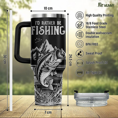 Funny Pickle 40oz Insulated Tumbler With Handle And Straw, Stainless Steel Travel Cup, Laser Pickle Lover Gift, I’m Kind Of A Big Dill Mothers day Gifts