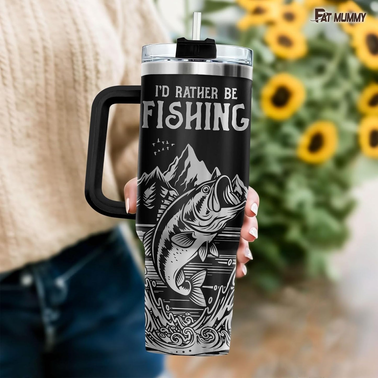 Funny Pickle 40oz Insulated Tumbler With Handle And Straw, Stainless Steel Travel Cup, Laser Pickle Lover Gift, I’m Kind Of A Big Dill Mothers day Gifts