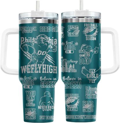 Funny Pickle 40oz Insulated Tumbler With Handle And Straw, Stainless Steel Travel Cup, Laser Pickle Lover Gift, I’m Kind Of A Big Dill Mothers day Gifts