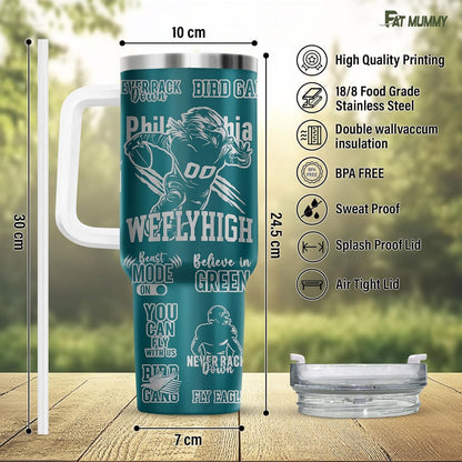 Funny Pickle 40oz Insulated Tumbler With Handle And Straw, Stainless Steel Travel Cup, Laser Pickle Lover Gift, I’m Kind Of A Big Dill Mothers day Gifts