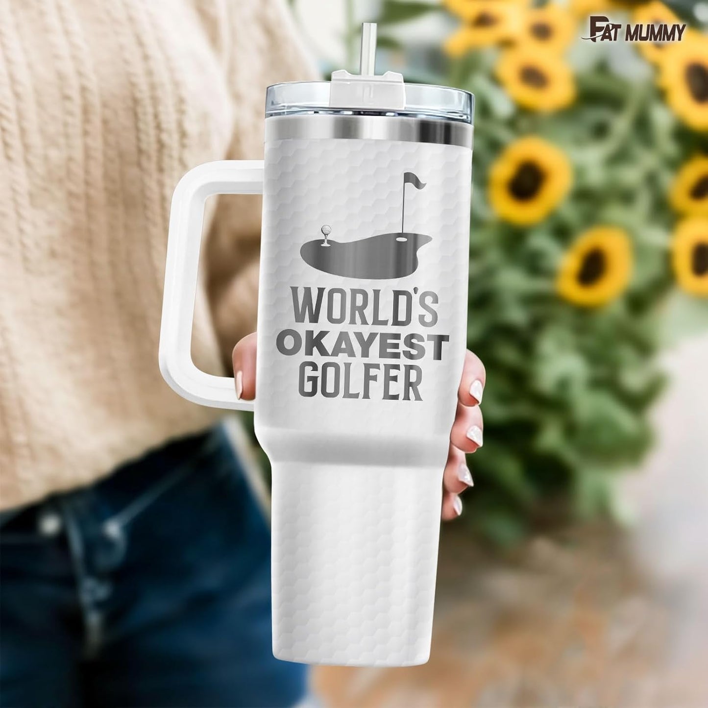 Funny Pickle 40oz Insulated Tumbler With Handle And Straw, Stainless Steel Travel Cup, Laser Pickle Lover Gift, I’m Kind Of A Big Dill Mothers day Gifts