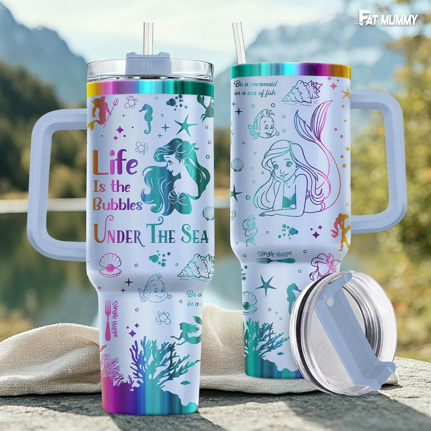 Funny Pickle 40oz Insulated Tumbler With Handle And Straw, Stainless Steel Travel Cup, Laser Pickle Lover Gift, I’m Kind Of A Big Dill Mothers day Gifts