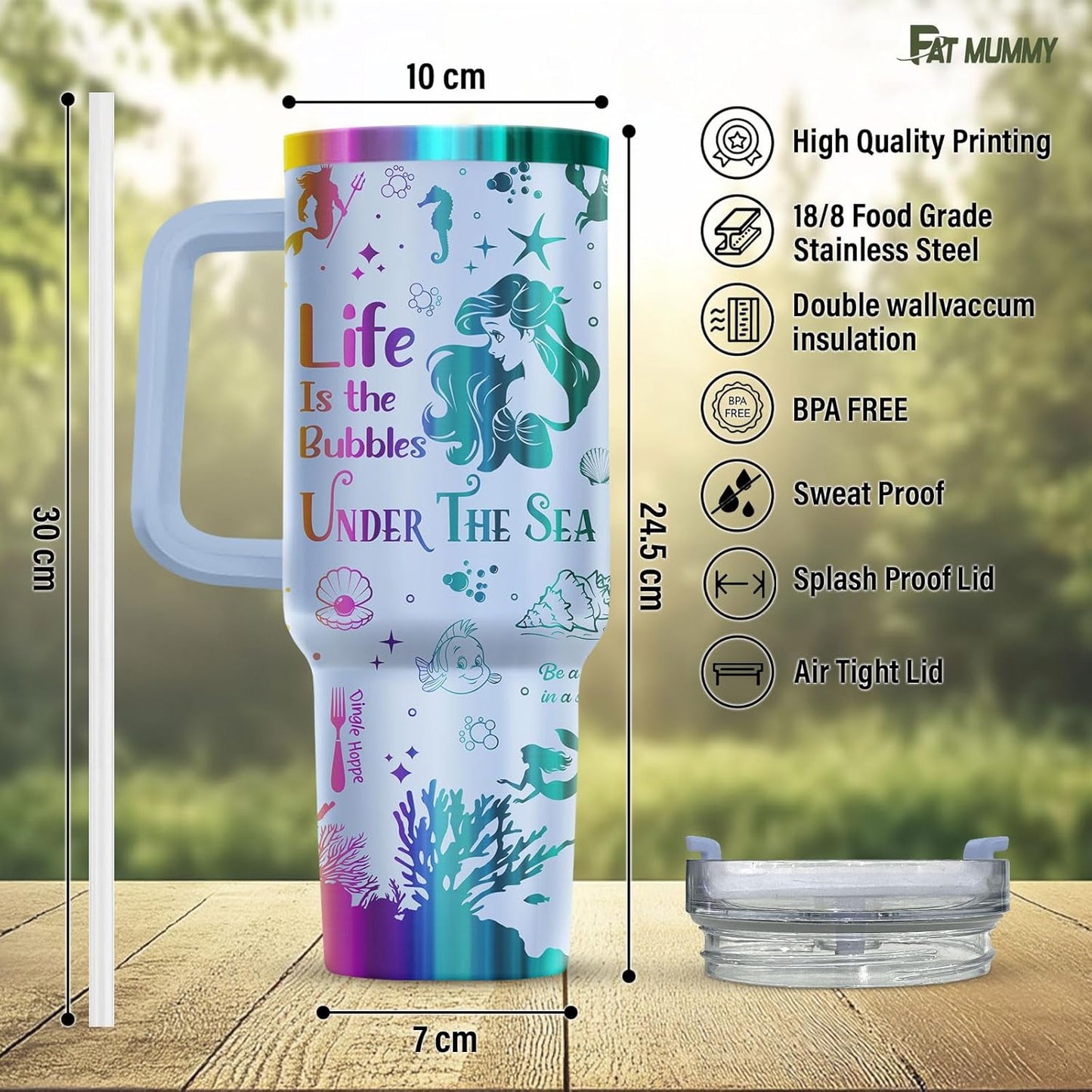Funny Pickle 40oz Insulated Tumbler With Handle And Straw, Stainless Steel Travel Cup, Laser Pickle Lover Gift, I’m Kind Of A Big Dill Mothers day Gifts