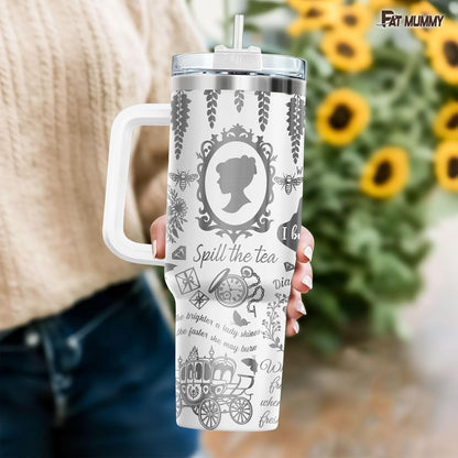 Funny Pickle 40oz Insulated Tumbler With Handle And Straw, Stainless Steel Travel Cup, Laser Pickle Lover Gift, I’m Kind Of A Big Dill Mothers day Gifts