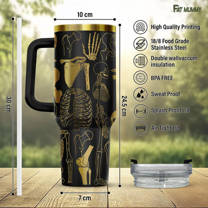 Funny Pickle 40oz Insulated Tumbler With Handle And Straw, Stainless Steel Travel Cup, Laser Pickle Lover Gift, I’m Kind Of A Big Dill Mothers day Gifts