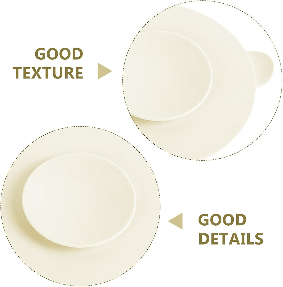 3pcs Silicone Bowl Mats Non-Slip Tableware Pads for Easy Cleanup Improved Eating Skills Food-Grade Silicone for Safe Use As Coasters and Place Mats Solid Color