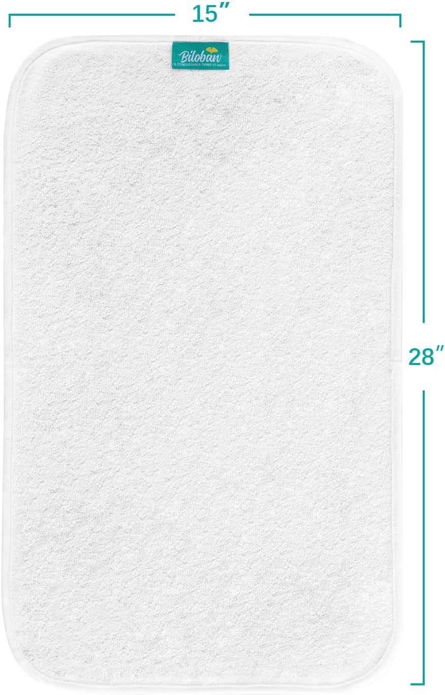 Changing Pad Liners 5-Pack Waterproof, 28"x15", Flannel, Absorbent