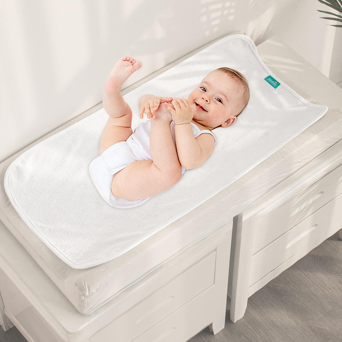 Changing Pad Liners 5-Pack Waterproof, 28"x15", Flannel, Absorbent