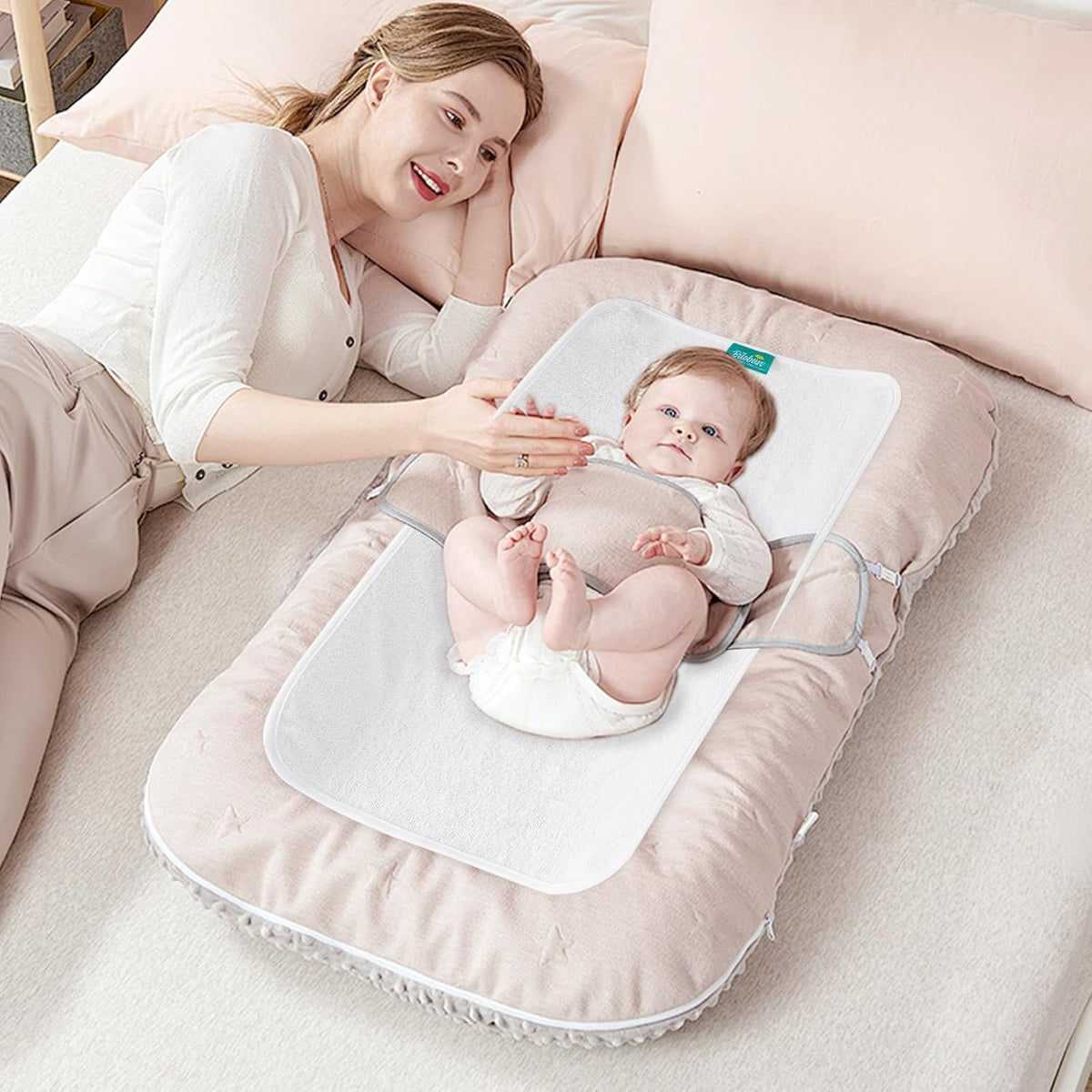 Changing Pad Liners 5-Pack Waterproof, 28"x15", Flannel, Absorbent