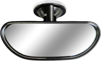 Suction Cup Baby Car Mirror, Adjustable Rearview Mirror (Black)