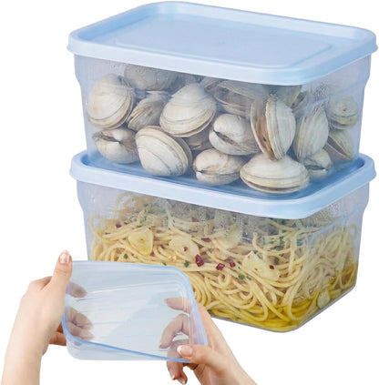 Flexible Freezer Storage Containers with lids, 1cup Blue
