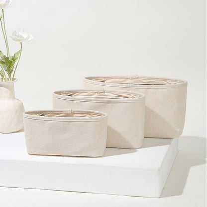 Handbag Organizers Tote Organizer Insert with Multiple Compartments Perfect for Tote Bags Simple Cosmetic Storage Bag Lightweight and Durable. (Beige,Large)