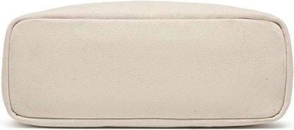 Handbag Organizers Tote Organizer Insert with Multiple Compartments Perfect for Tote Bags Simple Cosmetic Storage Bag Lightweight and Durable. (Beige,Large)