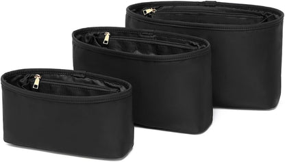 Handbag Organizers Tote Organizer Insert with Multiple Compartments Perfect for Tote Bags Simple Cosmetic Storage Bag Lightweight and Durable. (Beige,Large)