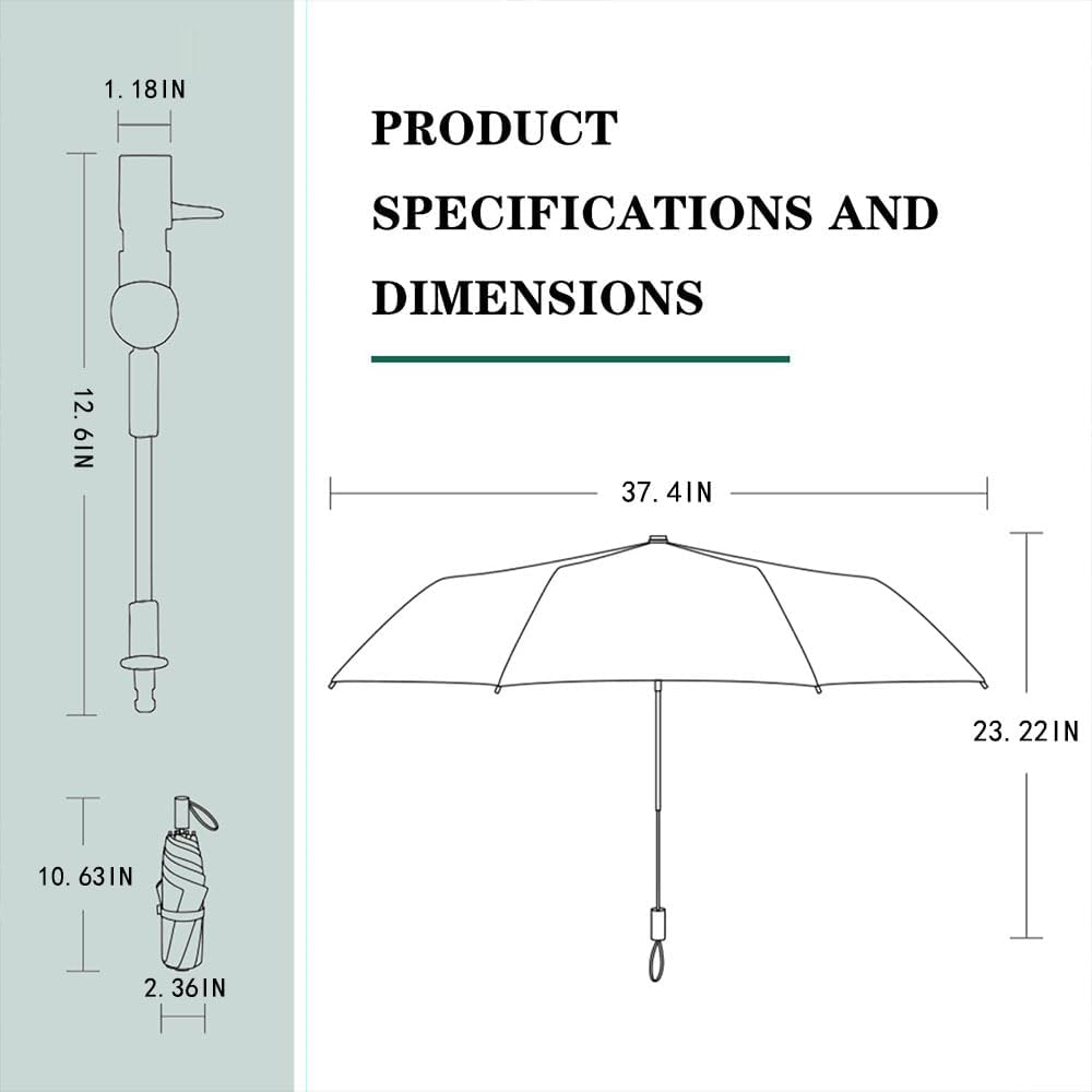 Stroller Sunshade Clip-on Adjustable Universal, Adjustable Steering Angle, Reinforced Umbrella Frame, Compact and Lightweight, Suitable for All Kinds of Strollers （Red）