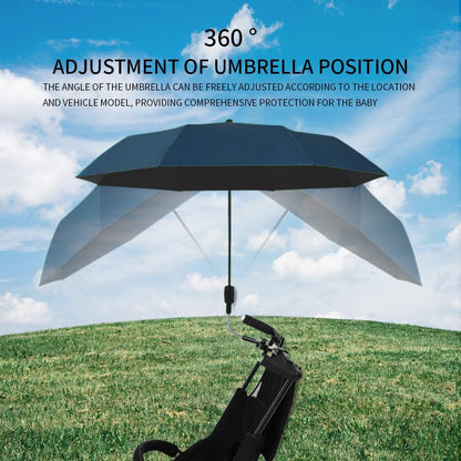 Stroller Sunshade Clip-on Adjustable Universal, Adjustable Steering Angle, Reinforced Umbrella Frame, Compact and Lightweight, Suitable for All Kinds of Strollers （Red）