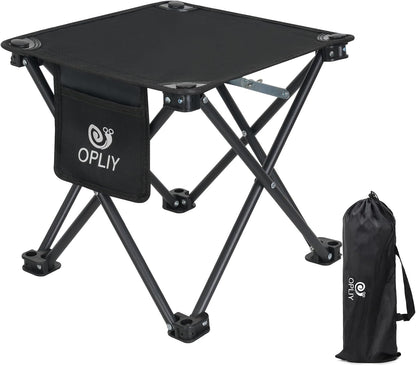 Camping Stool, Folding Samll Chair Portable Camp Stool for Camping Fishing Hiking Gardening and Beach, Camping Seat with Carry Bag (Green, L 13.5")