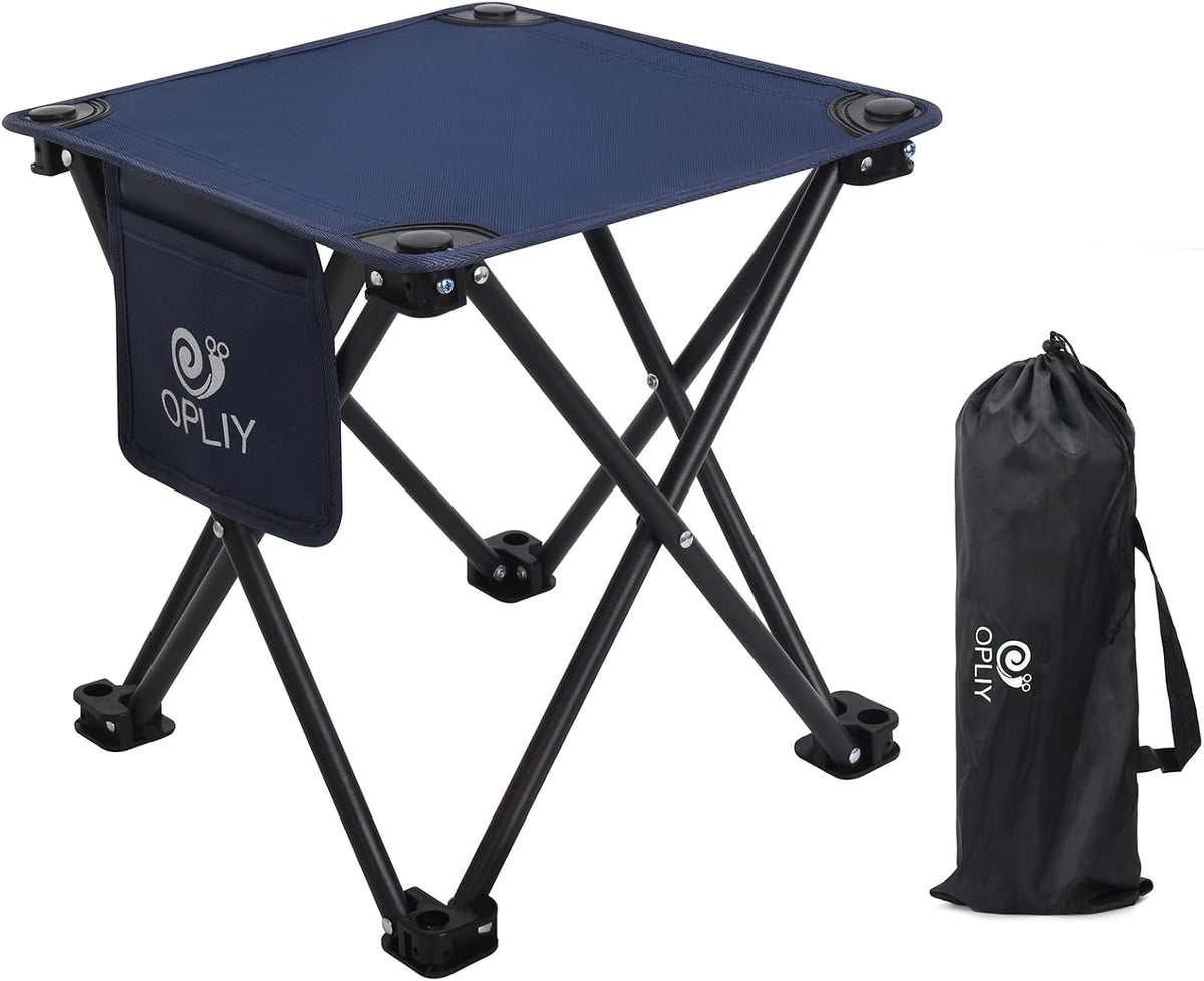 Camping Stool, Folding Samll Chair Portable Camp Stool for Camping Fishing Hiking Gardening and Beach, Camping Seat with Carry Bag (Green, L 13.5")