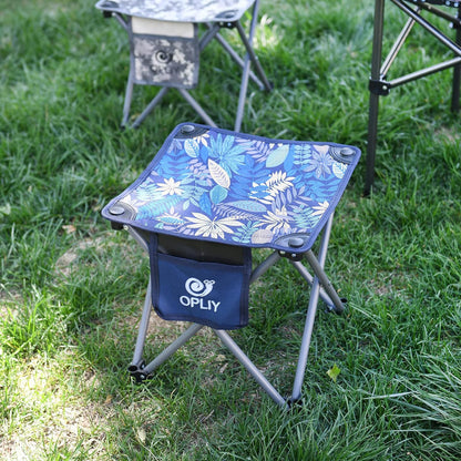 Camping Stool, Folding Samll Chair Portable Camp Stool for Camping Fishing Hiking Gardening and Beach, Camping Seat with Carry Bag (Green, L 13.5")