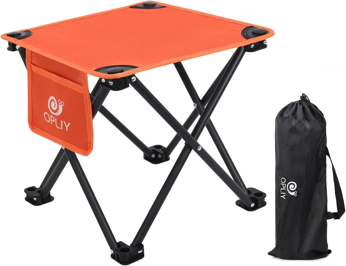 Camping Stool, Folding Samll Chair Portable Camp Stool for Camping Fishing Hiking Gardening and Beach, Camping Seat with Carry Bag (Green, L 13.5")