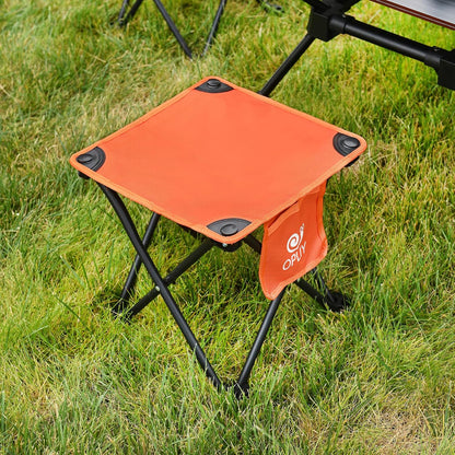 Camping Stool, Folding Samll Chair Portable Camp Stool for Camping Fishing Hiking Gardening and Beach, Camping Seat with Carry Bag (Green, L 13.5")