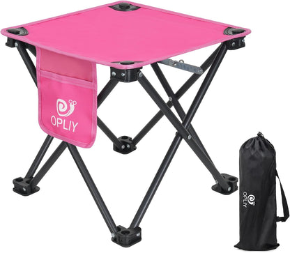 Camping Stool, Folding Samll Chair Portable Camp Stool for Camping Fishing Hiking Gardening and Beach, Camping Seat with Carry Bag (Green, L 13.5")