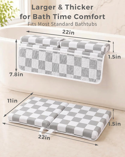 Bath Kneeler and Elbow Rest Pad Set, 1.5'' Kneeling Pad for Bathing Baby