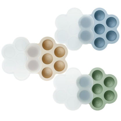 Baby Food Freezer Tray with Lids & Pacifier Holder Holder Case