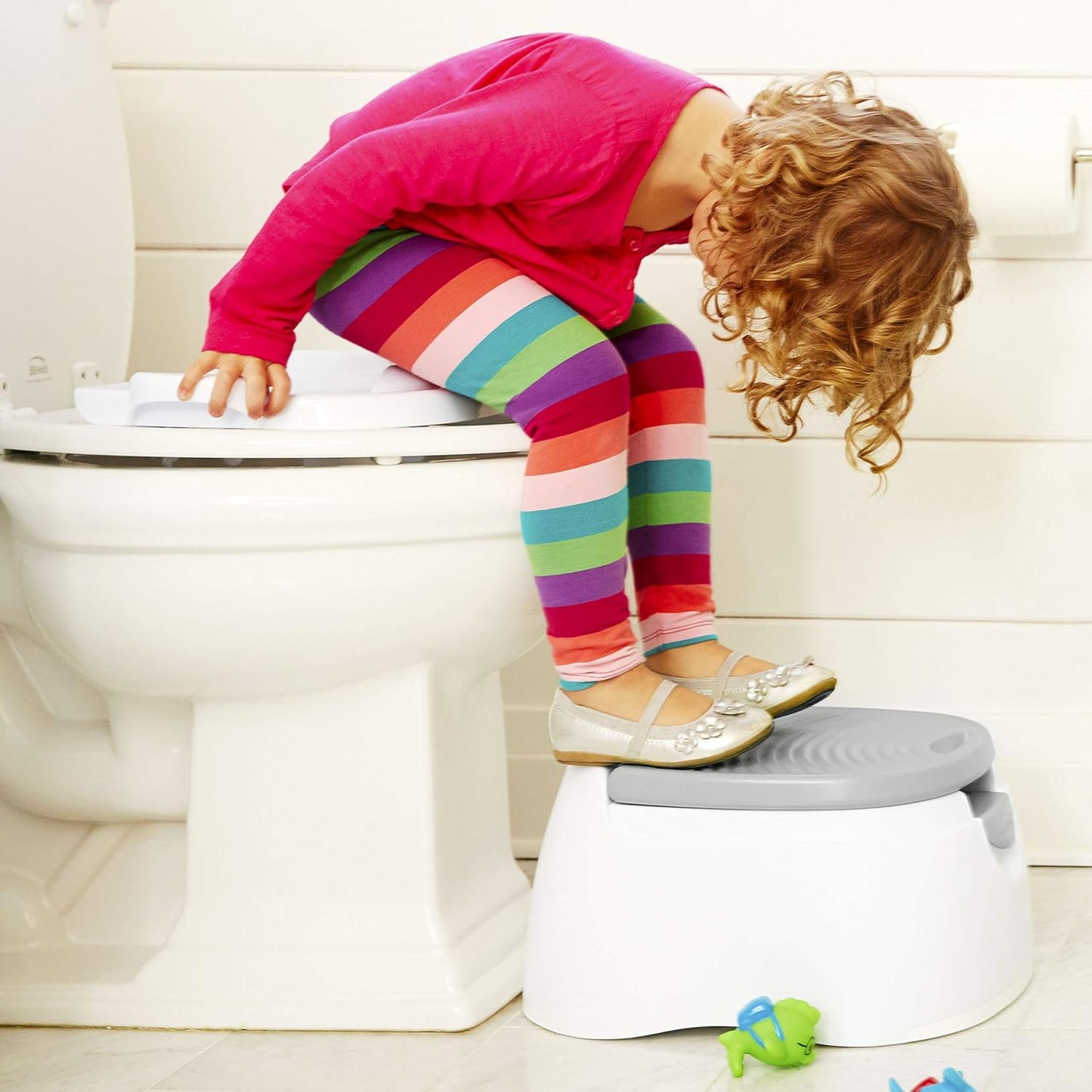 ® Arm & Hammer Multi-Stage 3-in-1 Potty Seat, (Potty Chair, Trainer Ring and Step Stool), Grey