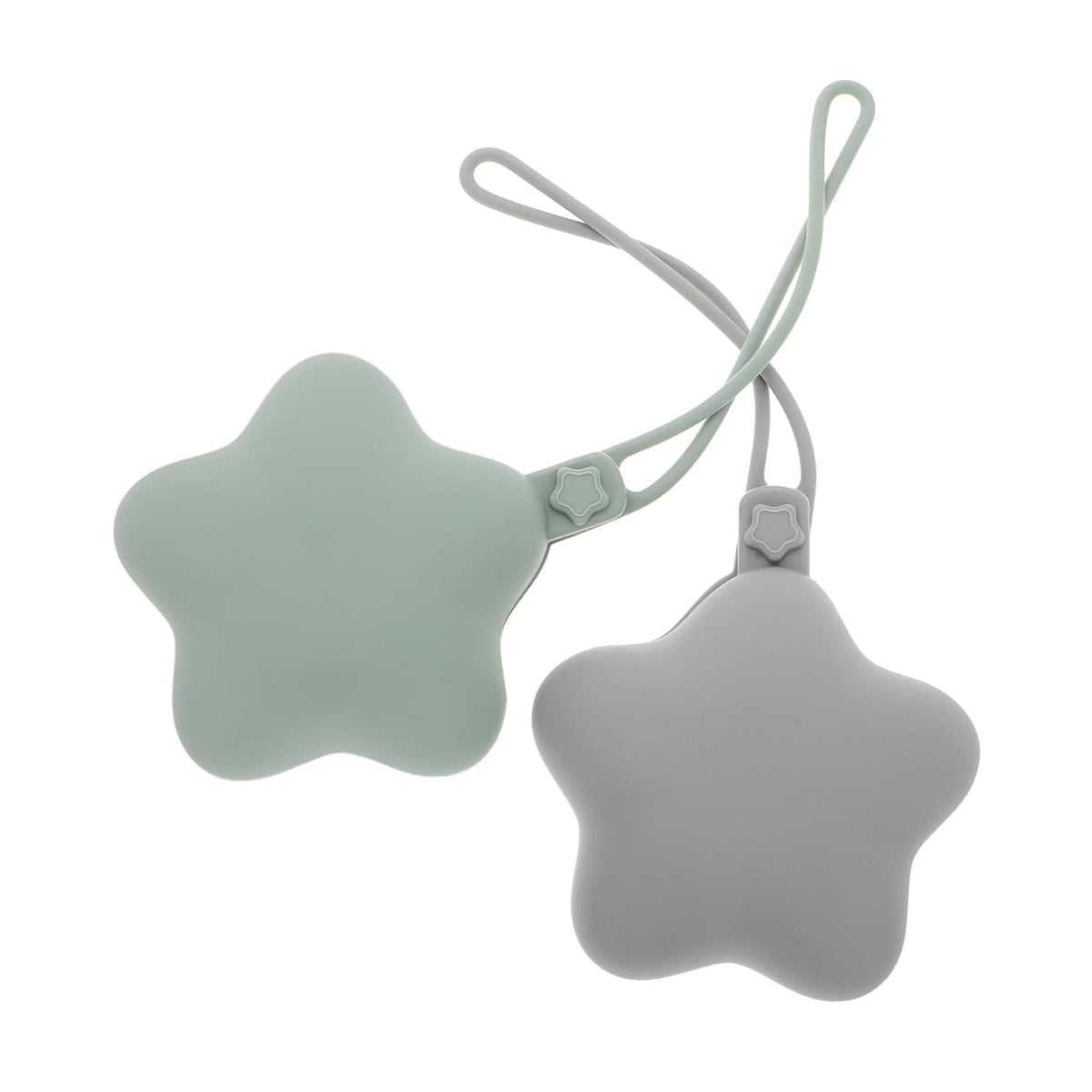 2pcs Silicone Storage Container Portable Silicone Holder Case Clip Travel Bag for Boys Girls Dustproof and Easy to Clean