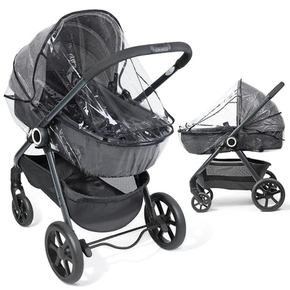 Stroller Rain Cover, with Window for Easy Access, Durable, Clear