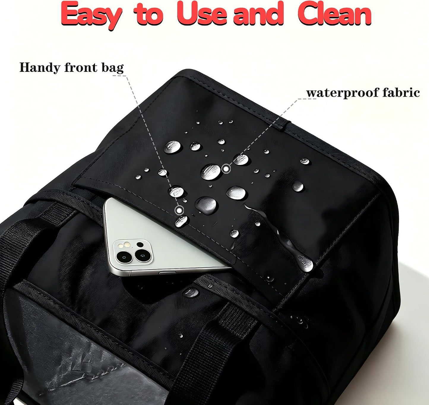 Drink Carrier Bag 4 Cup Holder, Reusable Beverage Carrier | No-Spill Insulated Adjustable Strap 4 Compartment Water Bottle Holder with Dividers for Delivery, Car Travel, Coffee & Drinks
