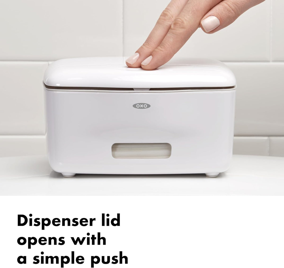 Good Grips PerfectPull Wipes Dispenser 6" L x 4.5" W x 3.2" H