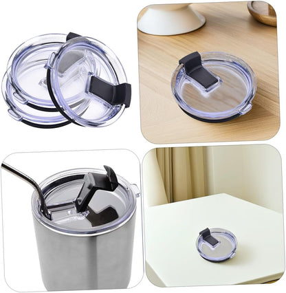 3Pcs Tumbler Flip Straw Lid Replacement Leak Mug Covers for Insulated Cups Easy Installation Temperature Control and Visibility for Travel Mugs
