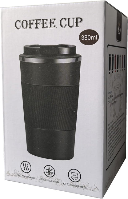 17oz Travel Coffee Cups Insulated Mug Thermal Tumbler to Go with Lid Leak Proof Reusable Stainless Steel Coffee Mug Spill Proof for Hot and Iced Cold Drinks (Blue, 510ml)